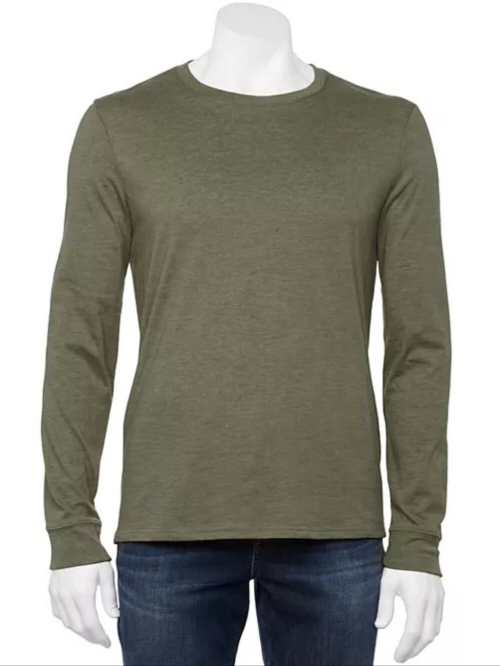 Mens Supersoft Long Sleeve Crewneck Tee - Size 3XB Forrest Green 🆕 Sonoma 🔥